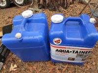 TWO AQUATAINERS FOR WATER STORAGE