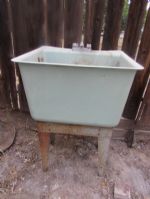 UTILITY SINK ON STAND - GREAT FOR INSIDE OR OUT