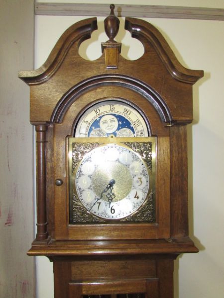 GRANDFATHER CLOCK MADE IN WESTERN GERMANY
