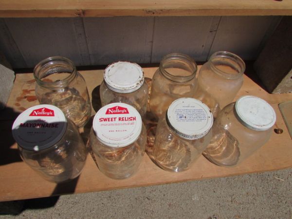 GLASS GALLON JARS