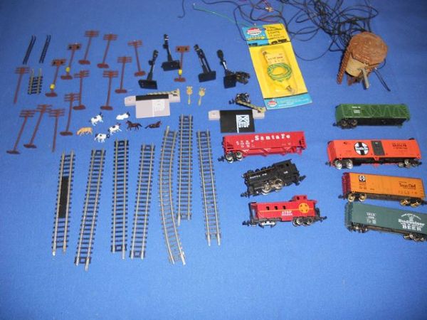 Misc. N gauge Train Track and Engines.