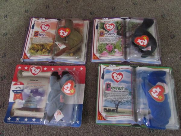 SIR BENTLEY SOFT SUITCASE AND OVERNIGHT BAG WITH BEANIE BABIES