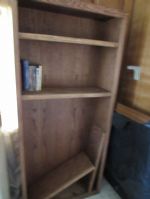MATCHING OAK BOOKCASE WITH BOOKS