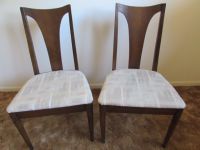 MATCHING MID CENTURY DINING TABLE CHAIRS 