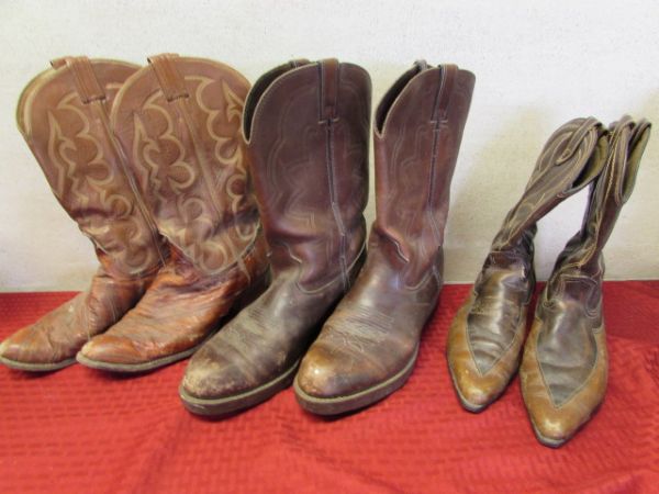 worn in leather boots