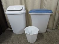 TRASH CANS &  PET FOOD CONTAINER