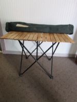 FOLDING CAMP TABLE WITH CARRY CASE