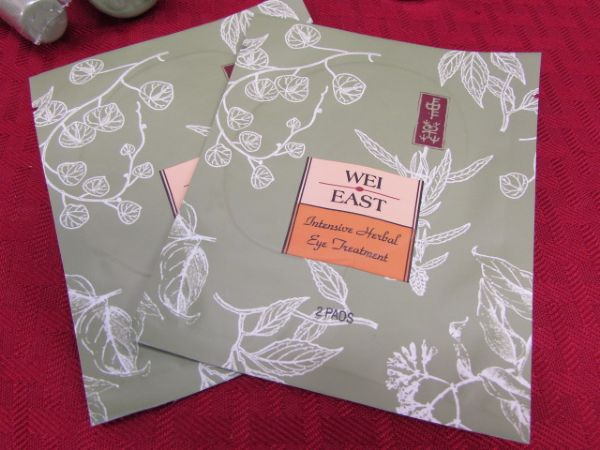 BRAND NEW WEI EAST BEAUTY PRODUCTS - CREAMS, CLEANSERS, MAKEUP MIRROR & MORE
