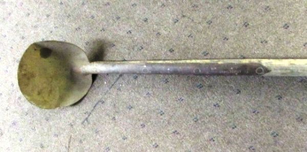 WHEN YOU REALLY NEED TO DIG DEEP ANTIQUE LONG HANDLED PEAVY SCOOP SHOVEL - OVER 9'
