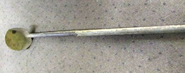 WHEN YOU REALLY NEED TO DIG DEEP ANTIQUE LONG HANDLED PEAVY SCOOP SHOVEL - OVER 9'