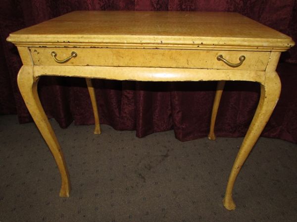 VINTAGE WRITING DESK WITH DRAWER
