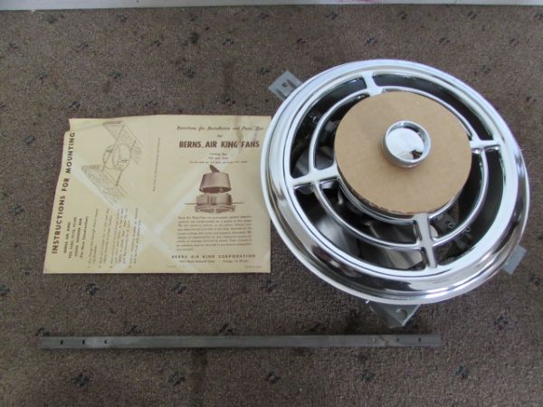  BERNS AIR KING BATHROOM EXHAUST FAN