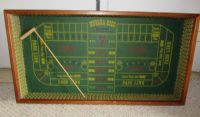 BE A HIGH ROLLER AT HOME!  VINTAGE TABLE TOP CRAPS GAME 