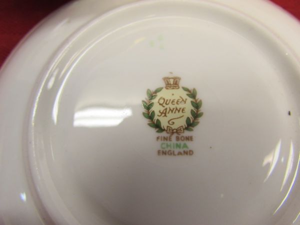 VINTAGE/ANTIQUE FINE BONE CHINA TEACUPS & SAUCERS & MORE.  MOST MADE IN ENGLAND