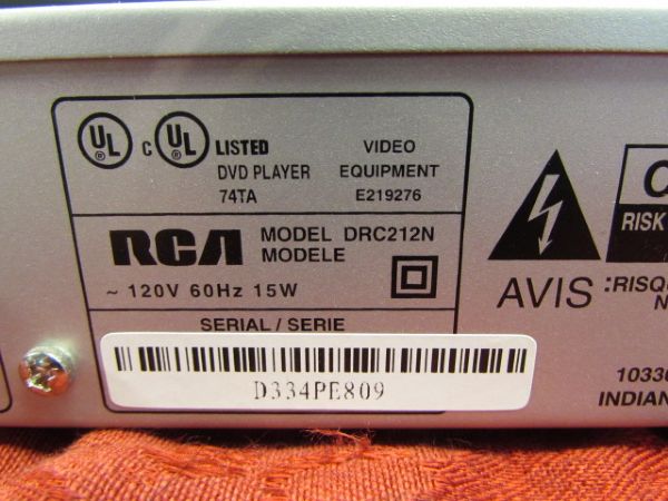 RCA DVD PLAYER WITH REMOTE
