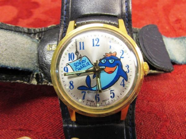COLLECTIBLE CHARLIE TUNA WATCHES SORRY CHARLIE STAR KIST TUNA
