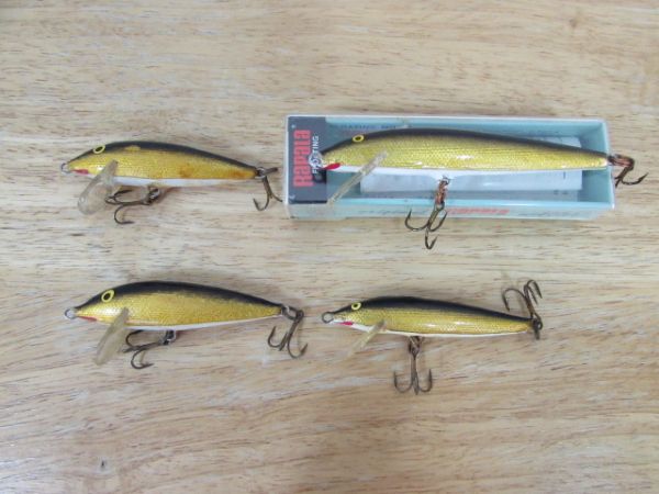 3 & 3.5 RAPALA FLOATING LURES SOME VINTAGE