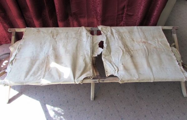 VINTAGE ARMY COT - WW I
