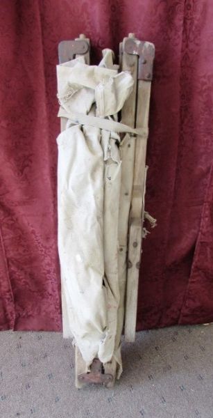 VINTAGE ARMY COT - WW I