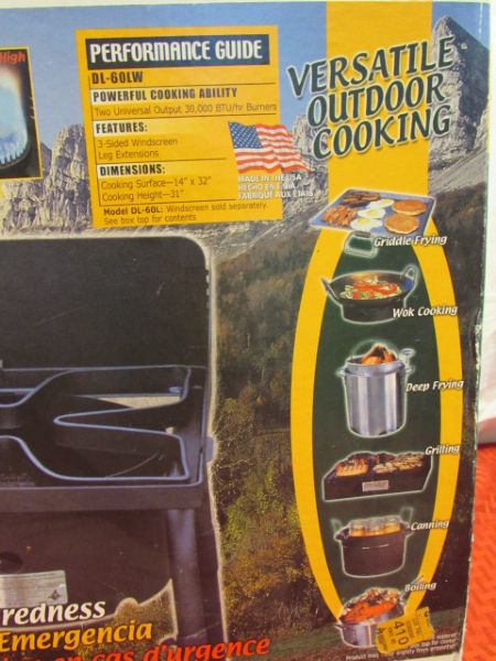 NEW IN BOX!  SPORTSMAN SERIES CAMP CHEF COOK STOVE