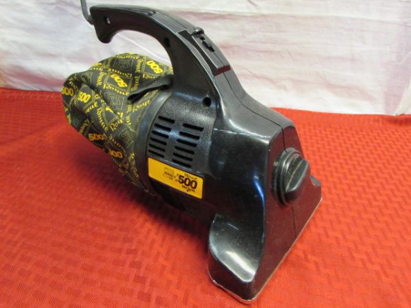 DIRT DEVIL SERIES 500 HANDHELD VACUUM WITH ATTACHMENTS
