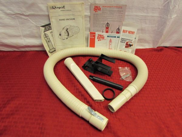 DIRT DEVIL SERIES 500 HANDHELD VACUUM WITH ATTACHMENTS