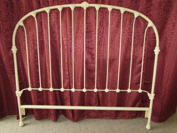 WONDERFUL QUEEN SIZE WROUGHT IRON BED FRAME, VERY STURDY! 