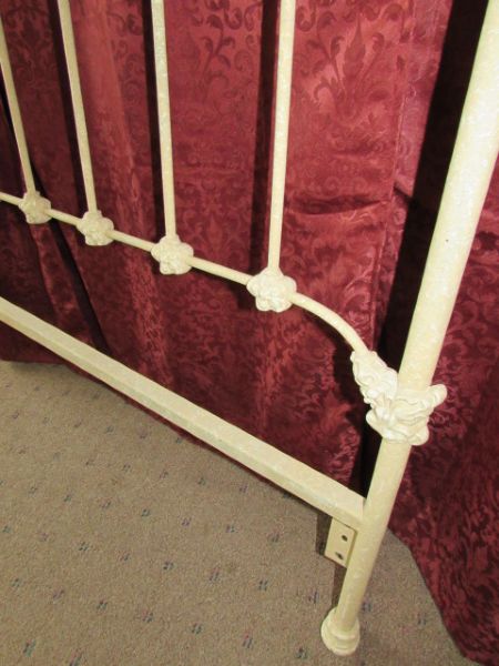 WONDERFUL QUEEN SIZE WROUGHT IRON BED FRAME, VERY STURDY! 