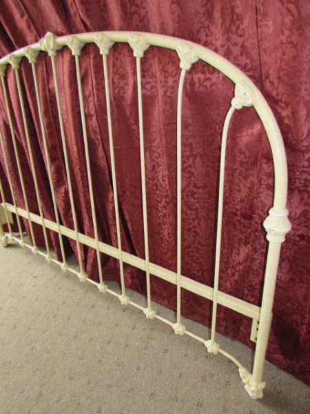 WONDERFUL QUEEN SIZE WROUGHT IRON BED FRAME, VERY STURDY! 