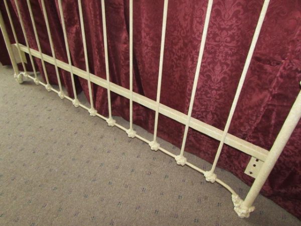 WONDERFUL QUEEN SIZE WROUGHT IRON BED FRAME, VERY STURDY! 