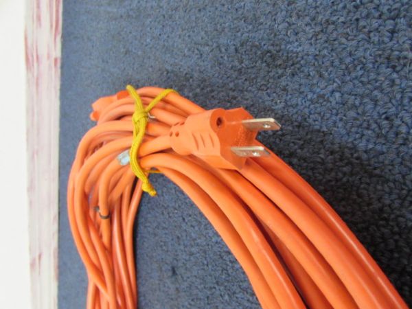 TWO LARGE HEAVY DUTY EXTENSION CORDS