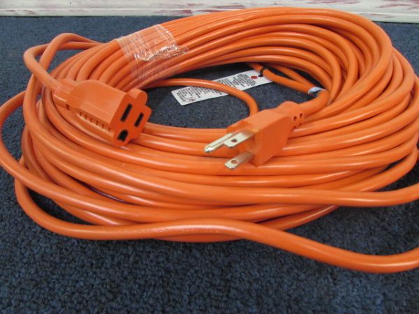 TWO LARGE HEAVY DUTY EXTENSION CORDS