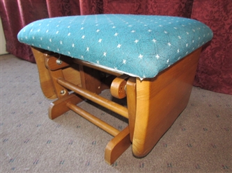 PUT YOUR FEET UP - GLIDING FOOT STOOL, MATCHES GLIDERS 
