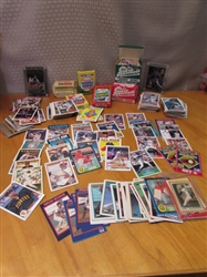 LARGE COLLECTION OF BASEBALL CARDS, MANY DIFFERENT TYPES