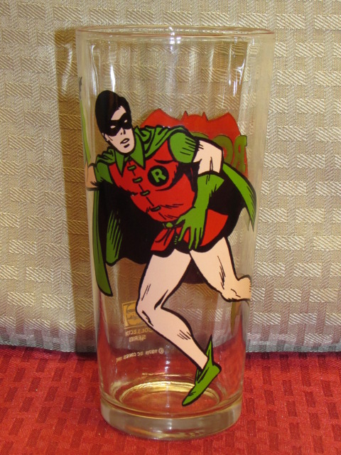 1978 DC COMICS batman and robin boy wonder robin pepsi glass