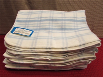 VINTAGE NEW SO SOFT BABY/RECEIVING BLANKETS "FOR YOUR BABYS COMFORT"