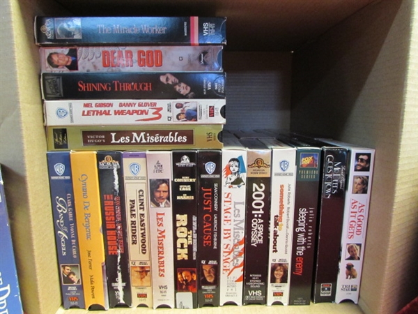 SEVENTY VHS TAPES - SOMETHING FOR EVERYONE!  CLASSICS, DRAMA, COMEDY, ACTION & MORE