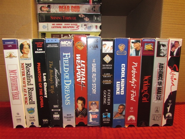 SEVENTY VHS TAPES - SOMETHING FOR EVERYONE!  CLASSICS, DRAMA, COMEDY, ACTION & MORE