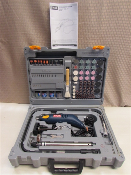 RYOBI ROTARY TOOL KIT IN EXCELLENT CONDITION 