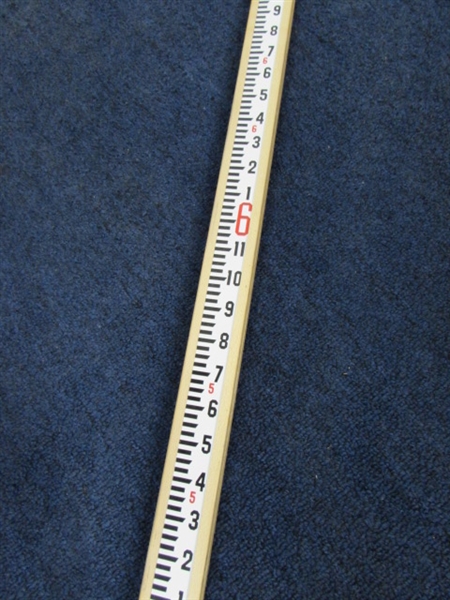 VINTAGE 8' DAVID WHITE SURVEYORS STICK 