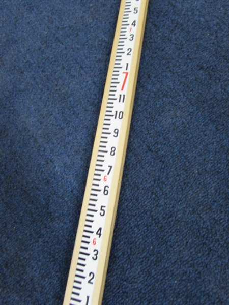 VINTAGE 8' DAVID WHITE SURVEYORS STICK 