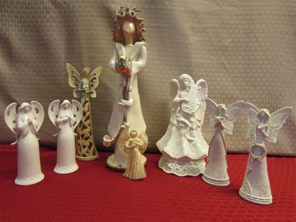 BEAUTIFUL HEATHER GOLDMINC 9/11/2001 ANGEL OF PEACE STATUE & ANGELIC FRIENDS