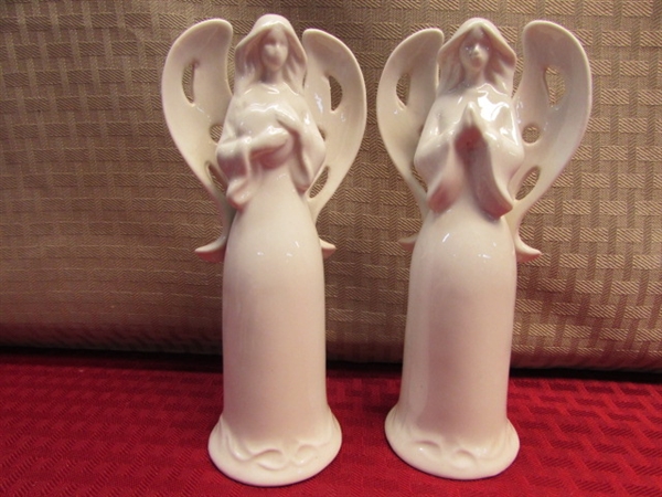 BEAUTIFUL HEATHER GOLDMINC 9/11/2001 ANGEL OF PEACE STATUE & ANGELIC FRIENDS