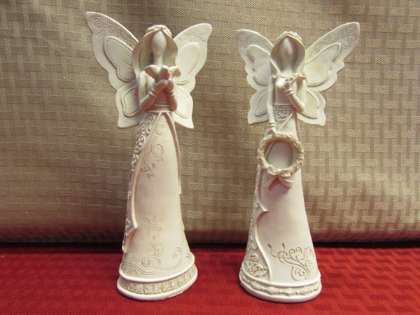 BEAUTIFUL HEATHER GOLDMINC 9/11/2001 ANGEL OF PEACE STATUE & ANGELIC FRIENDS