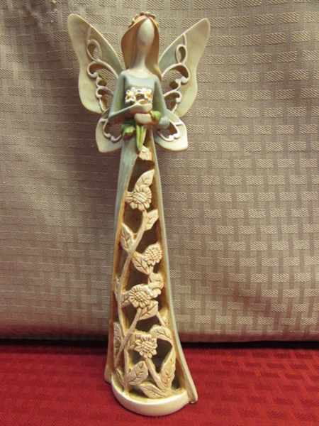 BEAUTIFUL HEATHER GOLDMINC 9/11/2001 ANGEL OF PEACE STATUE & ANGELIC FRIENDS