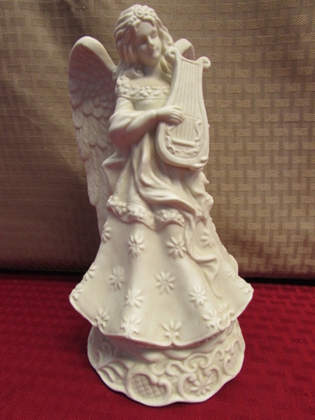 BEAUTIFUL HEATHER GOLDMINC 9/11/2001 ANGEL OF PEACE STATUE & ANGELIC FRIENDS