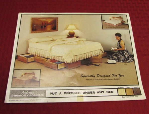 THE ULTIMATE BED!  QUEEN SIZE BED WITH 12 BUILT IN DRAWERS