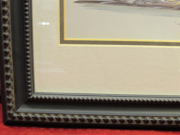 FRAMED DUCK PRINT ALL AMERICAN BOYS BY ART LAMAY