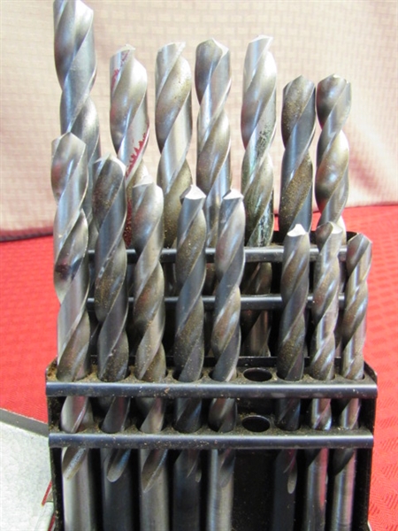 DRILL INDEX SET WITH 21 DRILL BITS - U.S.A. MADE!