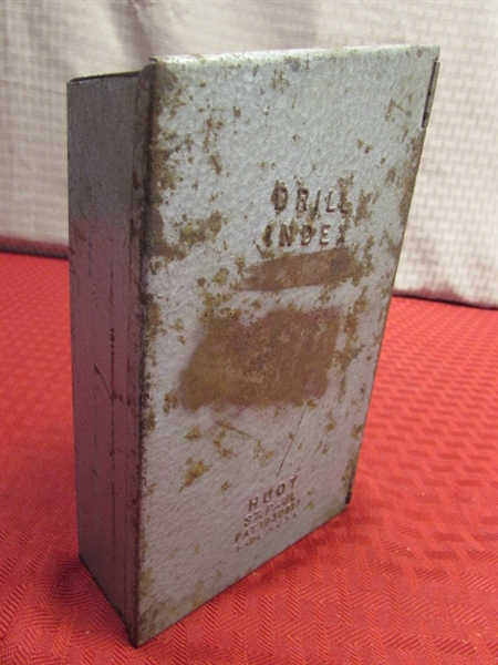 DRILL INDEX SET WITH 21 DRILL BITS - U.S.A. MADE!